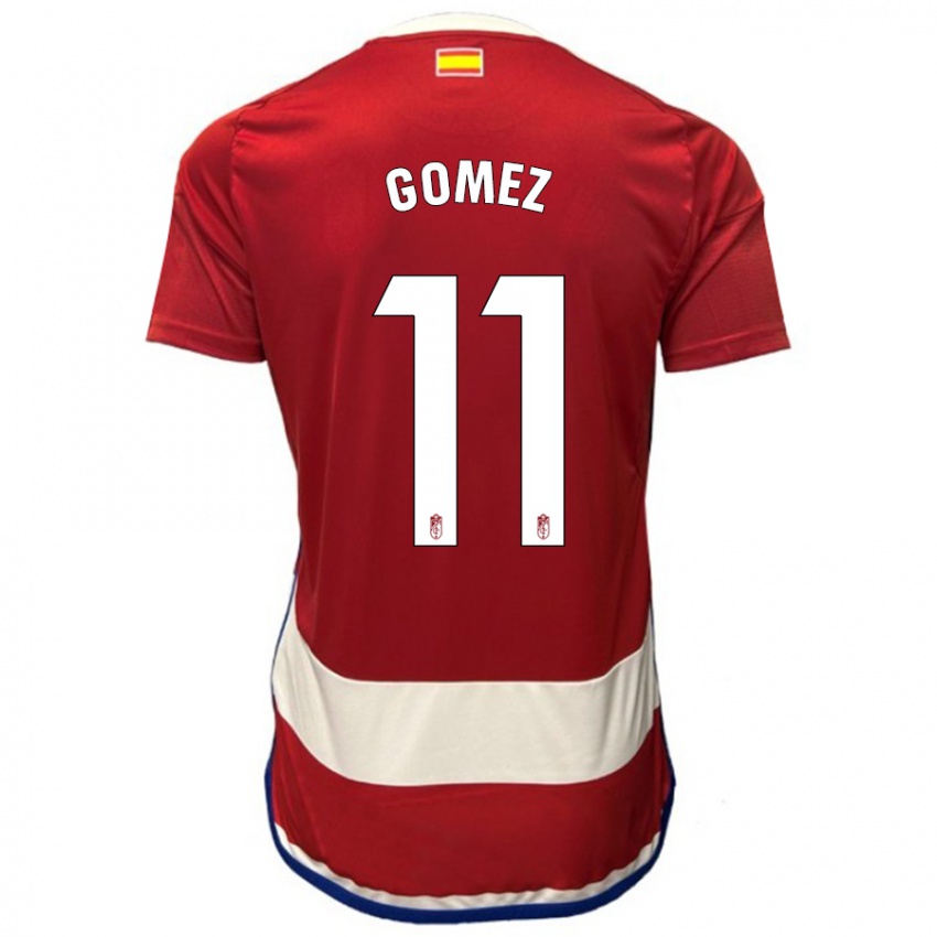 Herren Andrea Gómez #11 Rot Heimtrikot Trikot 2023/24 T-Shirt Belgien