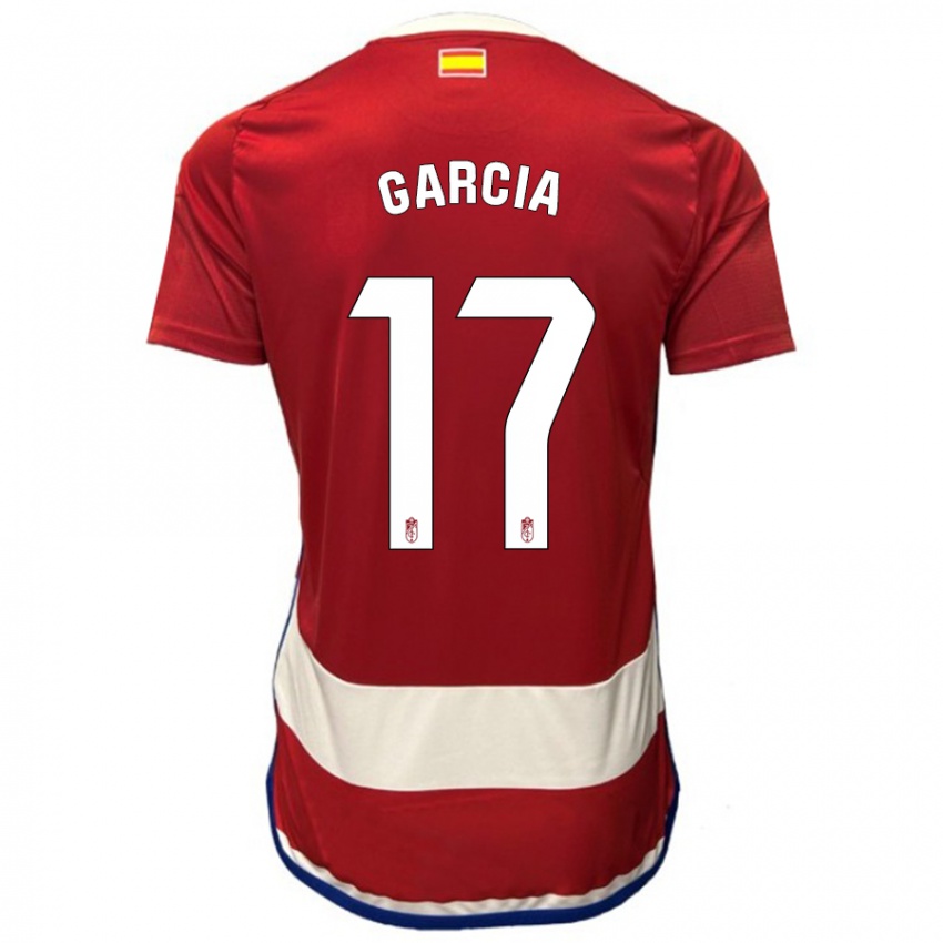 Herren Naima García #17 Rot Heimtrikot Trikot 2023/24 T-Shirt Belgien