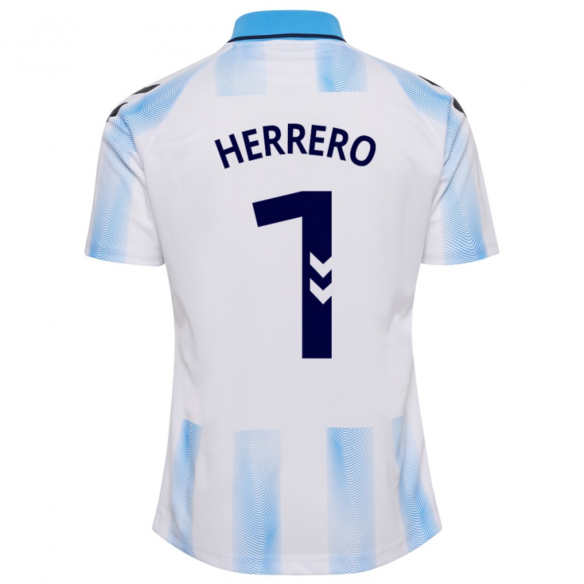 Herren Alfonso Herrero #1 Weiß Blau Heimtrikot Trikot 2023/24 T-Shirt Belgien