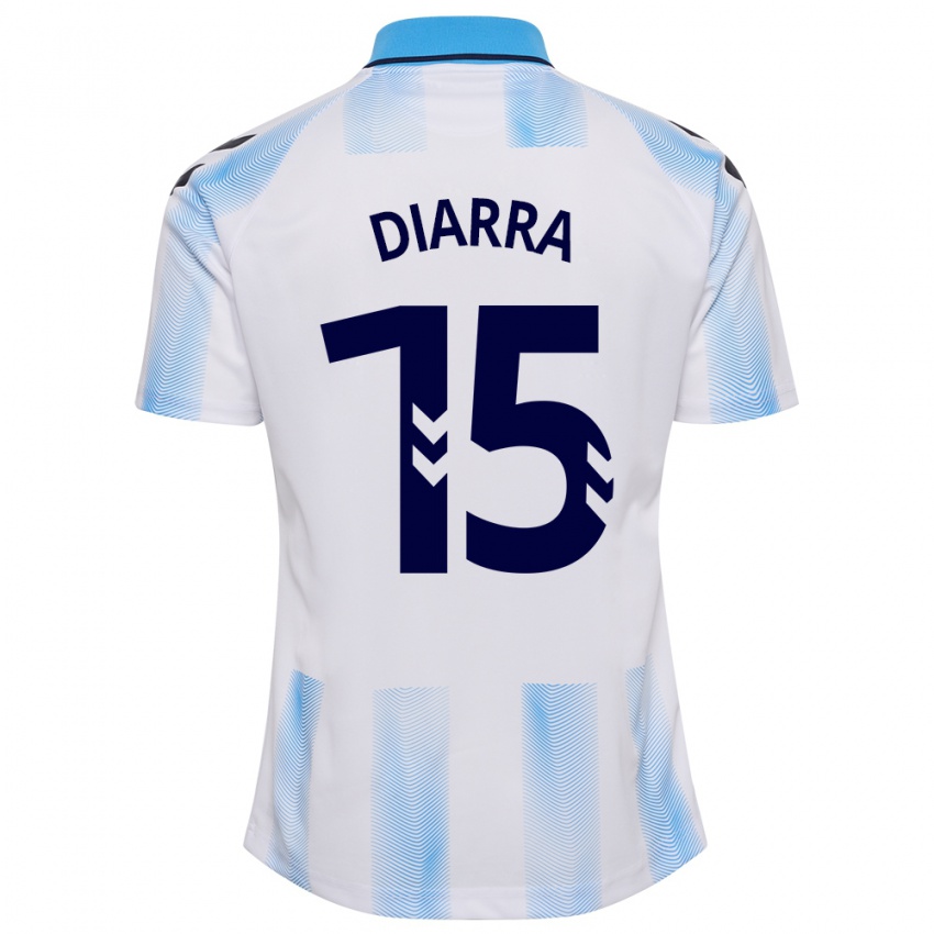 Herren Moussa Diarra #15 Weiß Blau Heimtrikot Trikot 2023/24 T-Shirt Belgien