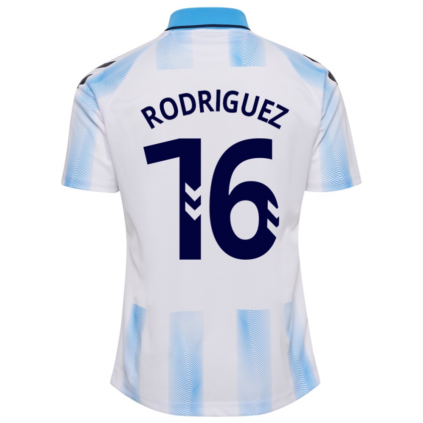 Herren Genaro Rodríguez #16 Weiß Blau Heimtrikot Trikot 2023/24 T-Shirt Belgien