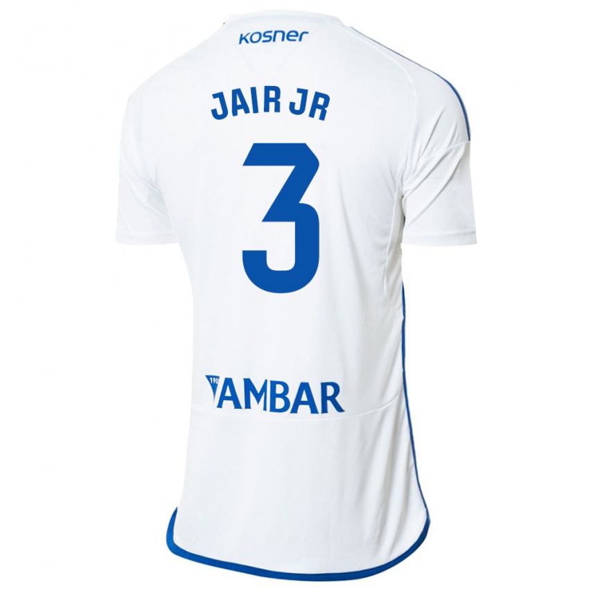 Herren Jair Amador #3 Weiß Heimtrikot Trikot 2023/24 T-Shirt Belgien