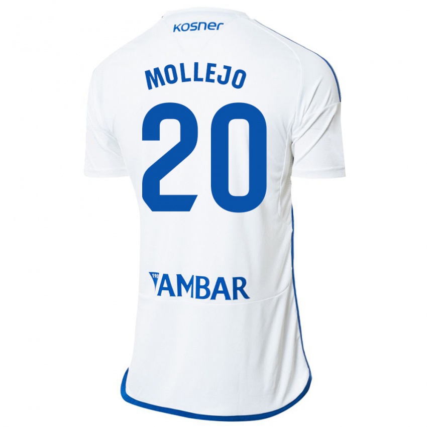 Herren Victor Mollejo #20 Weiß Heimtrikot Trikot 2023/24 T-Shirt Belgien