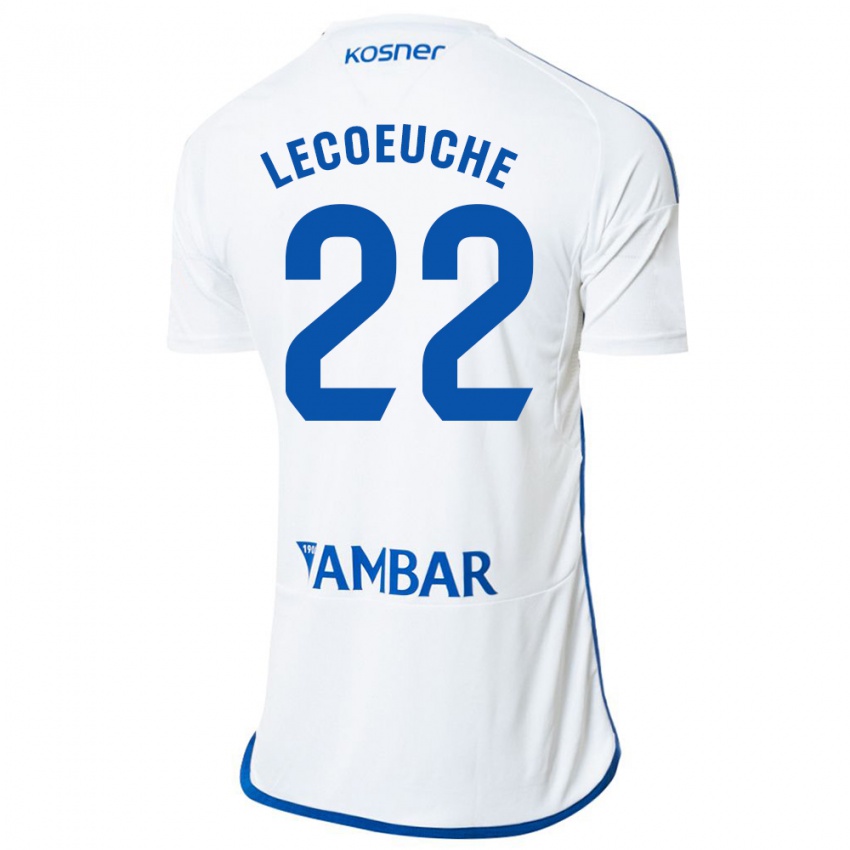 Herren Quentin Lecoeuche #22 Weiß Heimtrikot Trikot 2023/24 T-Shirt Belgien