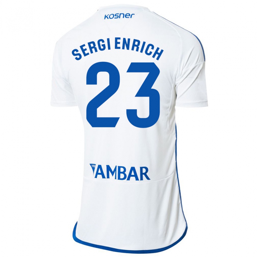 Herren Sergi Enrich #23 Weiß Heimtrikot Trikot 2023/24 T-Shirt Belgien