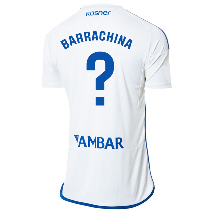 Herren Hugo Barrachina #0 Weiß Heimtrikot Trikot 2023/24 T-Shirt Belgien