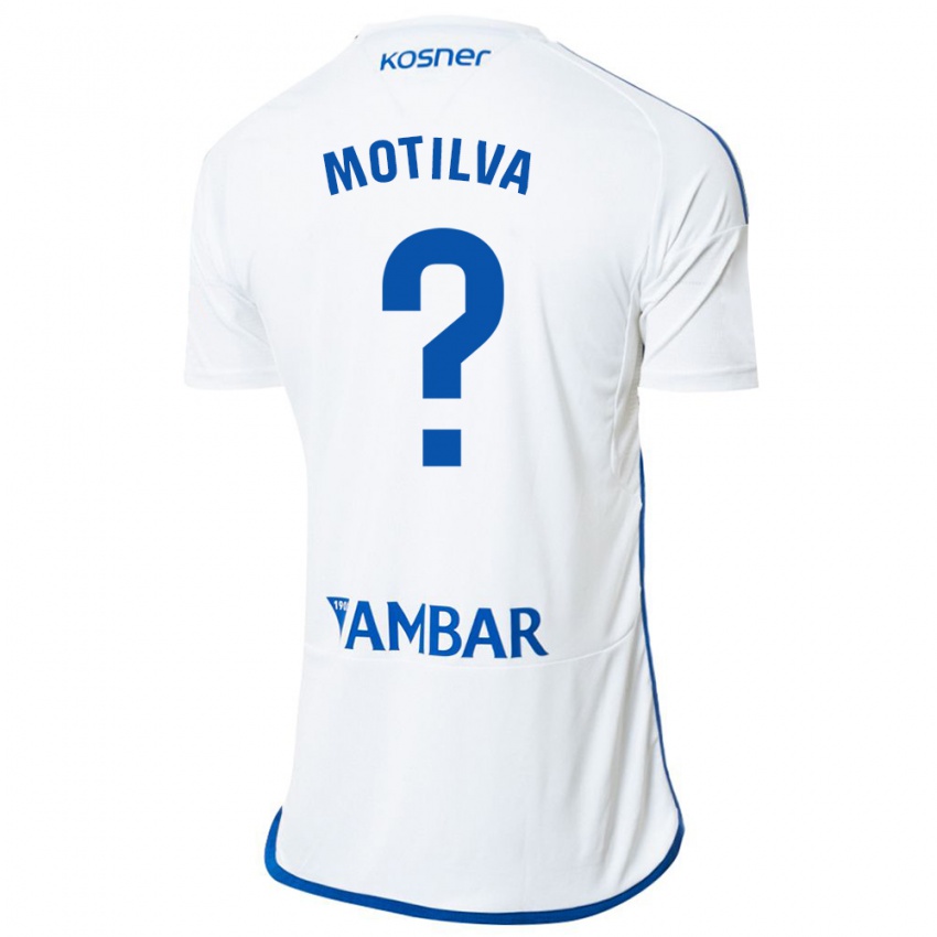 Herren Adrián Motilva #0 Weiß Heimtrikot Trikot 2023/24 T-Shirt Belgien