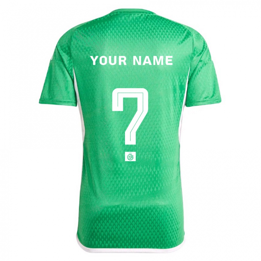 Heren Uw Naam #0 Wit Blauw Thuisshirt Thuistenue 2023/24 T-Shirt België