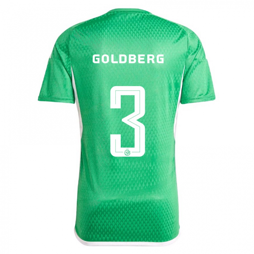 Heren Shon Goldberg #3 Wit Blauw Thuisshirt Thuistenue 2023/24 T-Shirt België