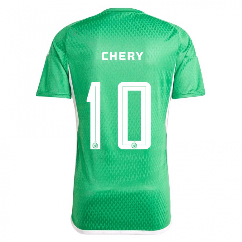 Heren Tjaronn Chery #10 Wit Blauw Thuisshirt Thuistenue 2023/24 T-Shirt België