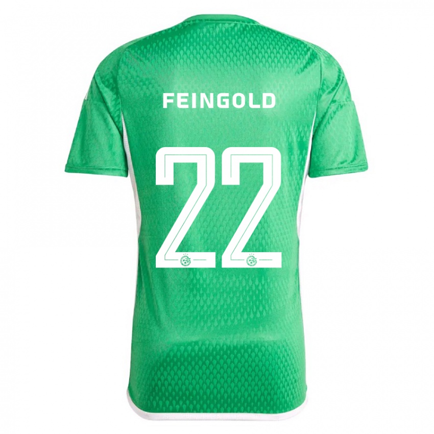 Heren Ilay Feingold #22 Wit Blauw Thuisshirt Thuistenue 2023/24 T-Shirt België