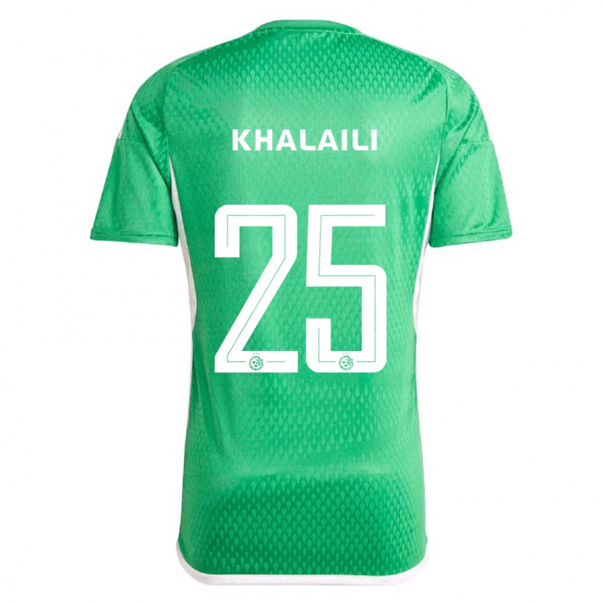 Heren Anan Khalaili #25 Wit Blauw Thuisshirt Thuistenue 2023/24 T-Shirt België