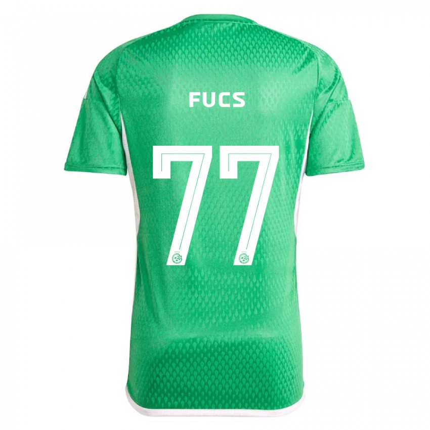 Herren Roee Fucs #77 Weiß Blau Heimtrikot Trikot 2023/24 T-Shirt Belgien