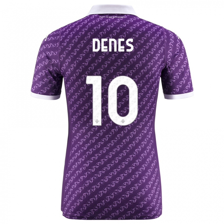 Homme Maillot Adrián Dénes #10 Violet Tenues Domicile 2023/24 T-Shirt Belgique