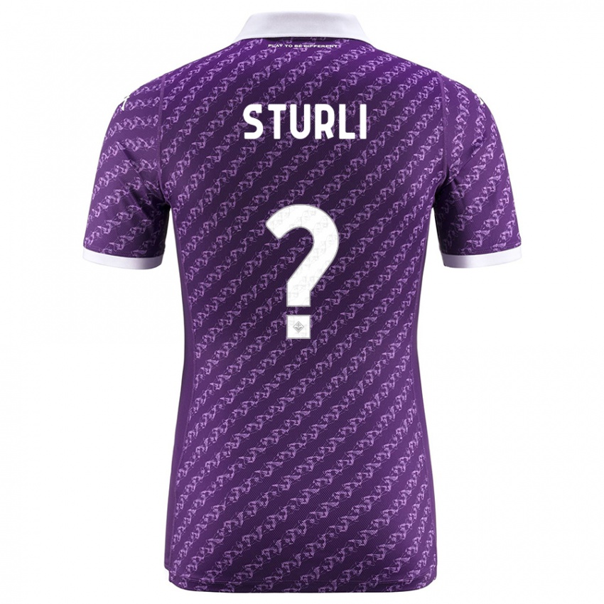 Heren Edoardo Sturli #0 Viooltje Thuisshirt Thuistenue 2023/24 T-Shirt België