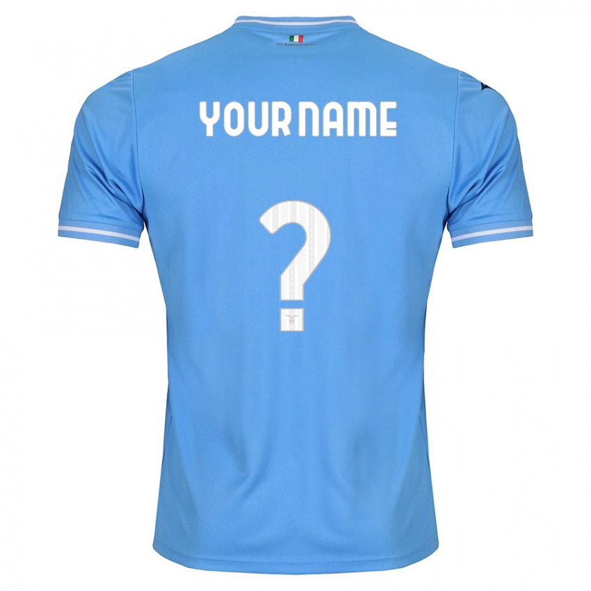 Homme Maillot Votre Nom #0 Bleu Tenues Domicile 2023/24 T-Shirt Belgique