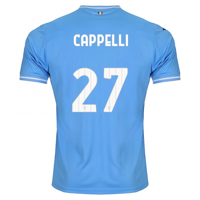 Herren Tommaso Cappelli #27 Blau Heimtrikot Trikot 2023/24 T-Shirt Belgien