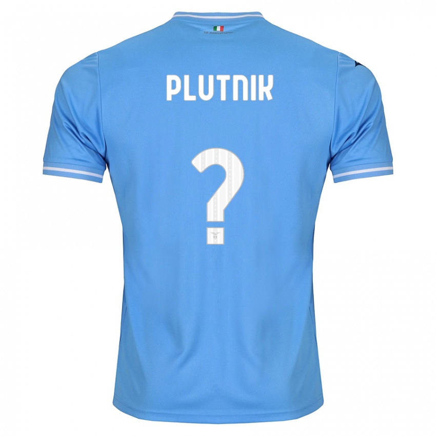 Homme Maillot Artem Plutnik #0 Bleu Tenues Domicile 2023/24 T-Shirt Belgique