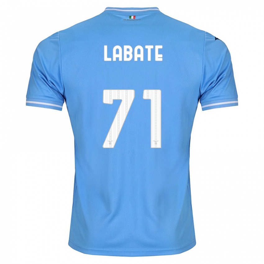 Homme Maillot Camilla Labate #71 Bleu Tenues Domicile 2023/24 T-Shirt Belgique