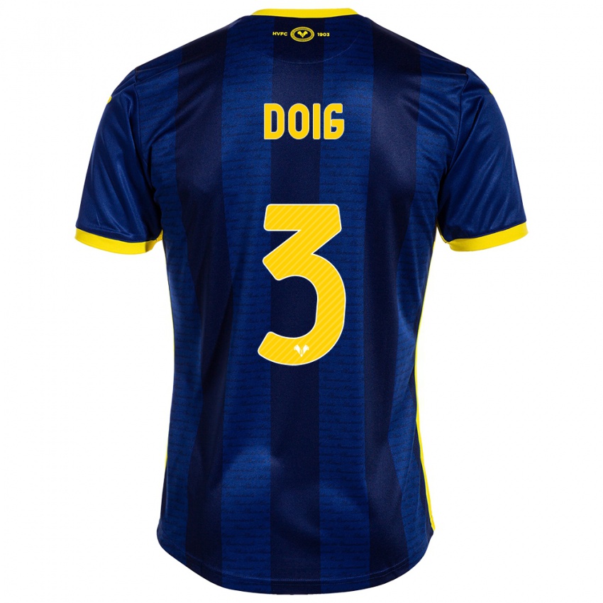 Herren Josh Doig #3 Marine Heimtrikot Trikot 2023/24 T-Shirt Belgien