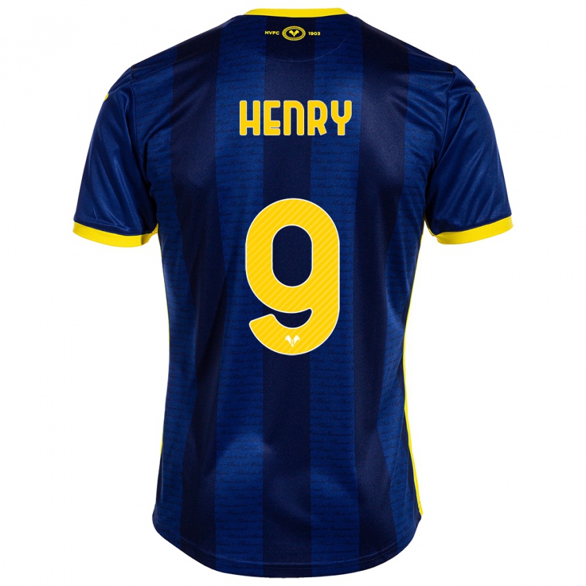 Herren Thomas Henry #9 Marine Heimtrikot Trikot 2023/24 T-Shirt Belgien