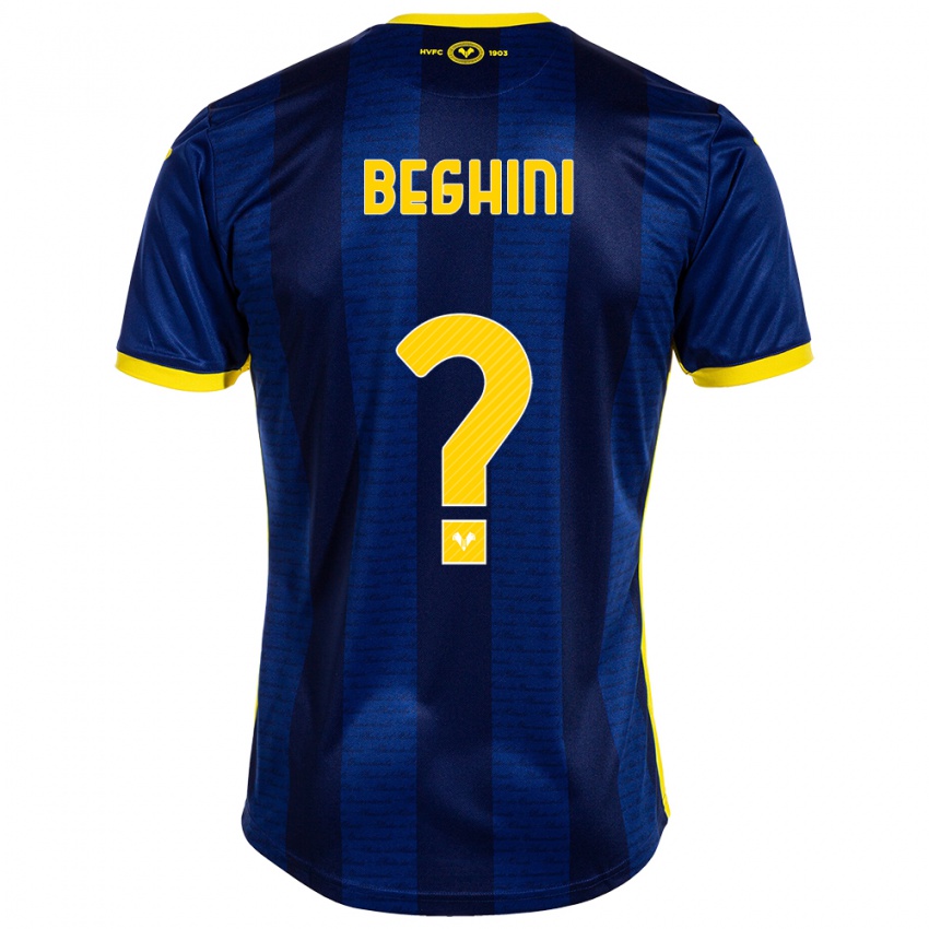 Herren Alessandro Beghini #0 Marine Heimtrikot Trikot 2023/24 T-Shirt Belgien
