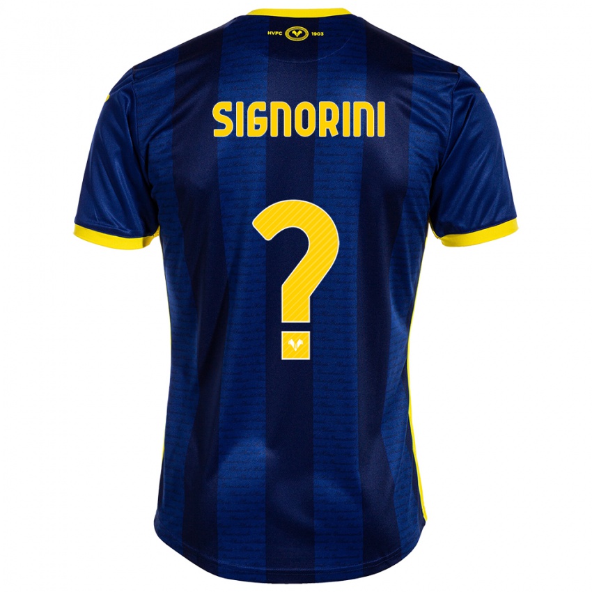 Herren Simone Signorini #0 Marine Heimtrikot Trikot 2023/24 T-Shirt Belgien