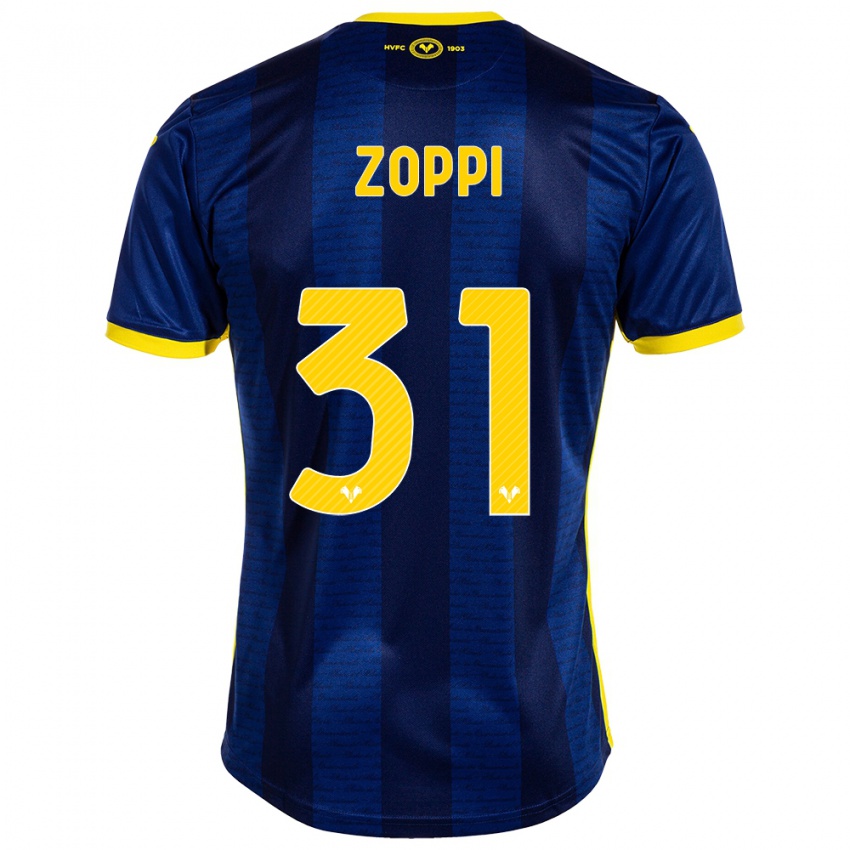 Herren Sofia Zoppi #31 Marine Heimtrikot Trikot 2023/24 T-Shirt Belgien