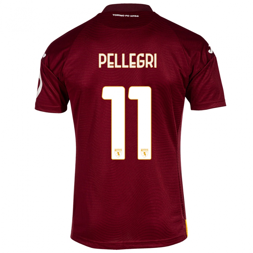 Herren Pietro Pellegri #11 Dunkelrot Heimtrikot Trikot 2023/24 T-Shirt Belgien