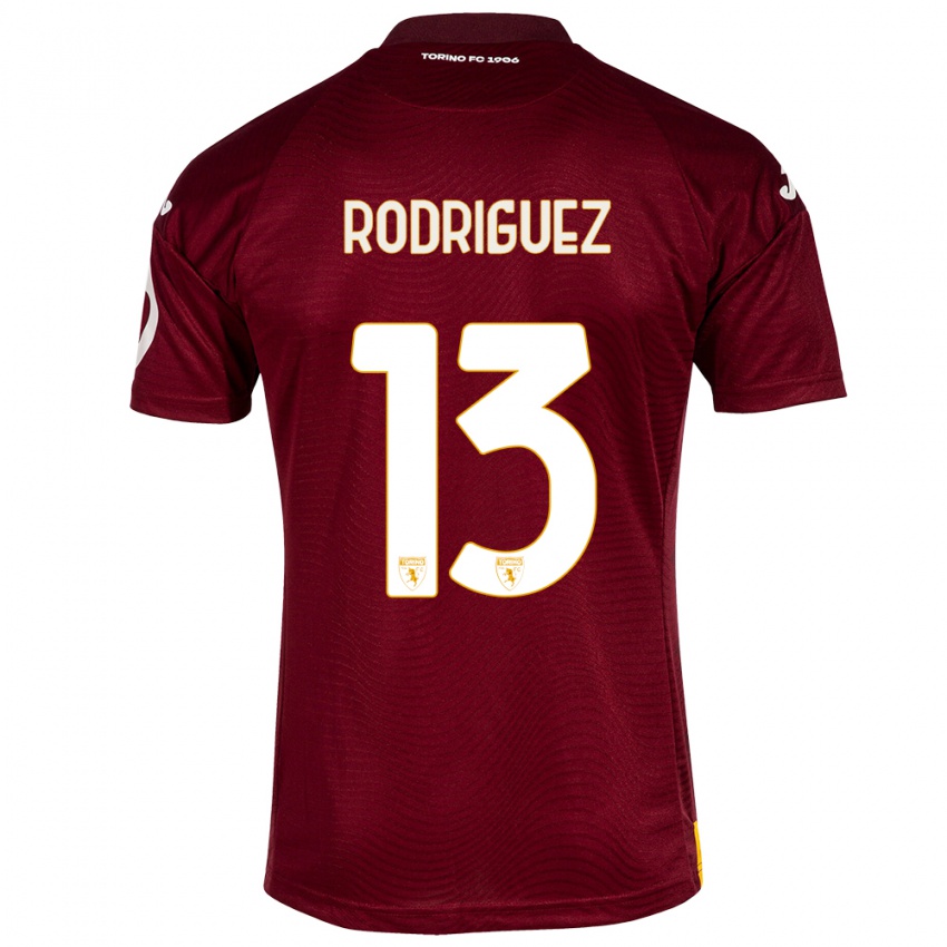 Herren Ricardo Rodríguez #13 Dunkelrot Heimtrikot Trikot 2023/24 T-Shirt Belgien