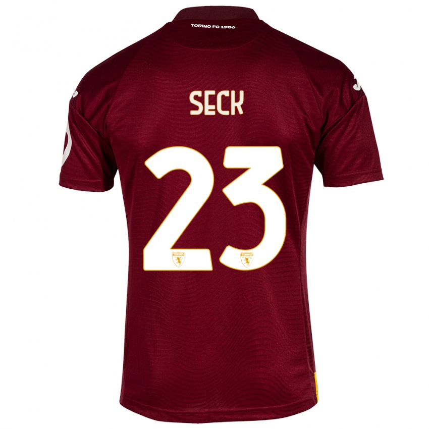 Herren Demba Seck #23 Dunkelrot Heimtrikot Trikot 2023/24 T-Shirt Belgien
