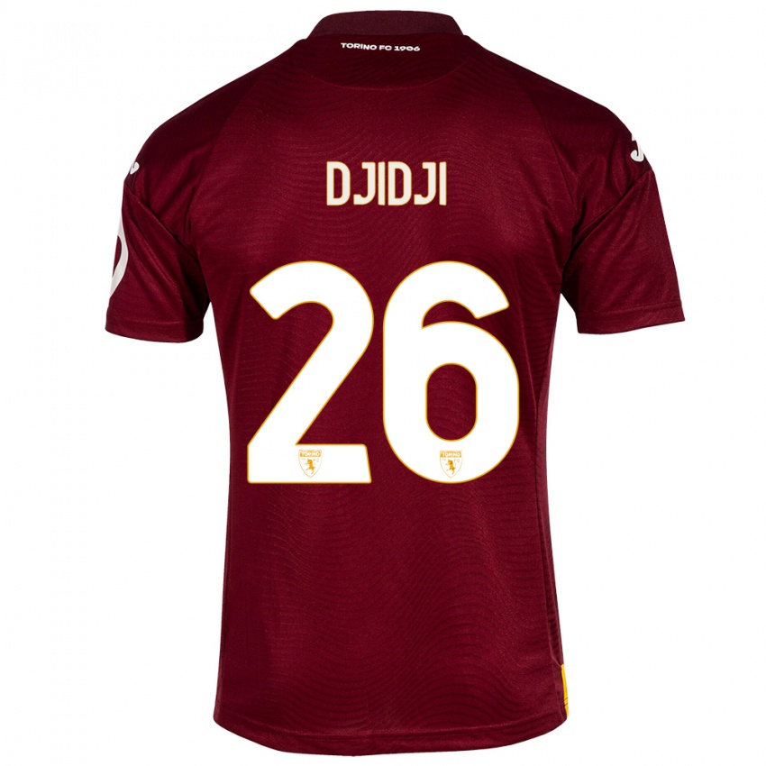 Herren Koffi Djidji #26 Dunkelrot Heimtrikot Trikot 2023/24 T-Shirt Belgien