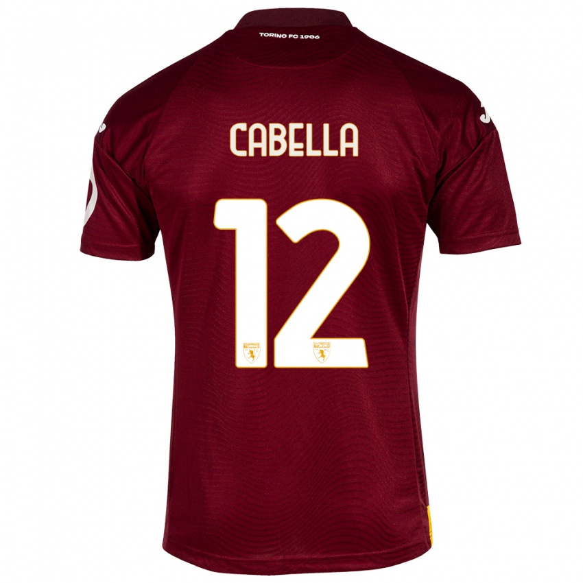 Herren Matteo Cabella #12 Dunkelrot Heimtrikot Trikot 2023/24 T-Shirt Belgien