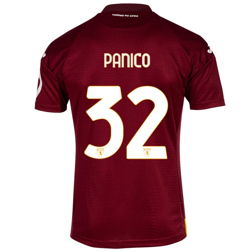 Herren Patrizia Panico #32 Dunkelrot Heimtrikot Trikot 2023/24 T-Shirt Belgien