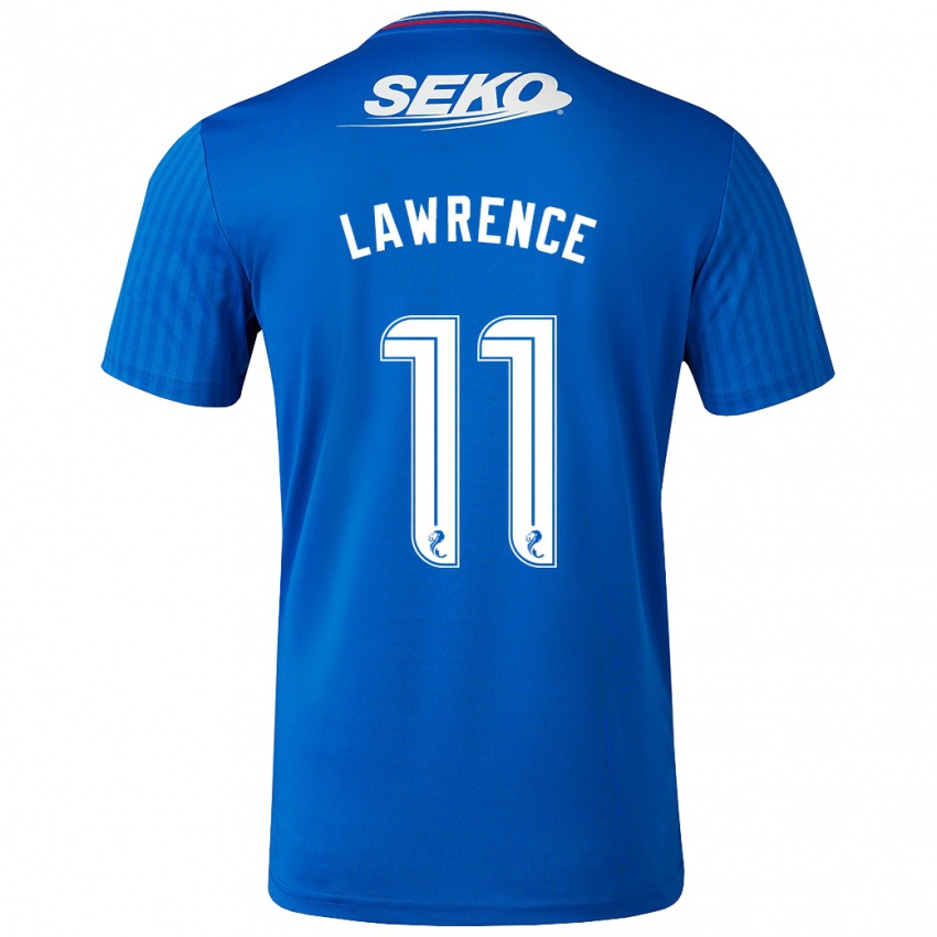 Homme Maillot Tom Lawrence #11 Bleu Tenues Domicile 2023/24 T-Shirt Belgique