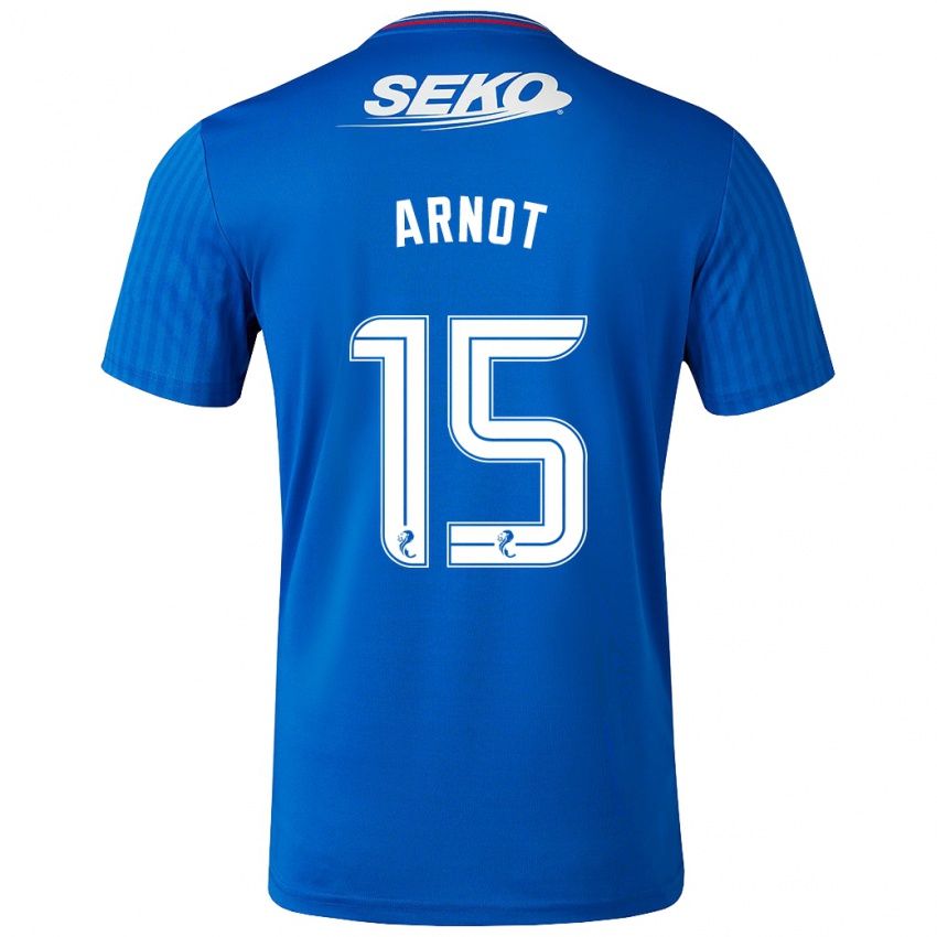 Herren Elizabeth Arnot #15 Blau Heimtrikot Trikot 2023/24 T-Shirt Belgien