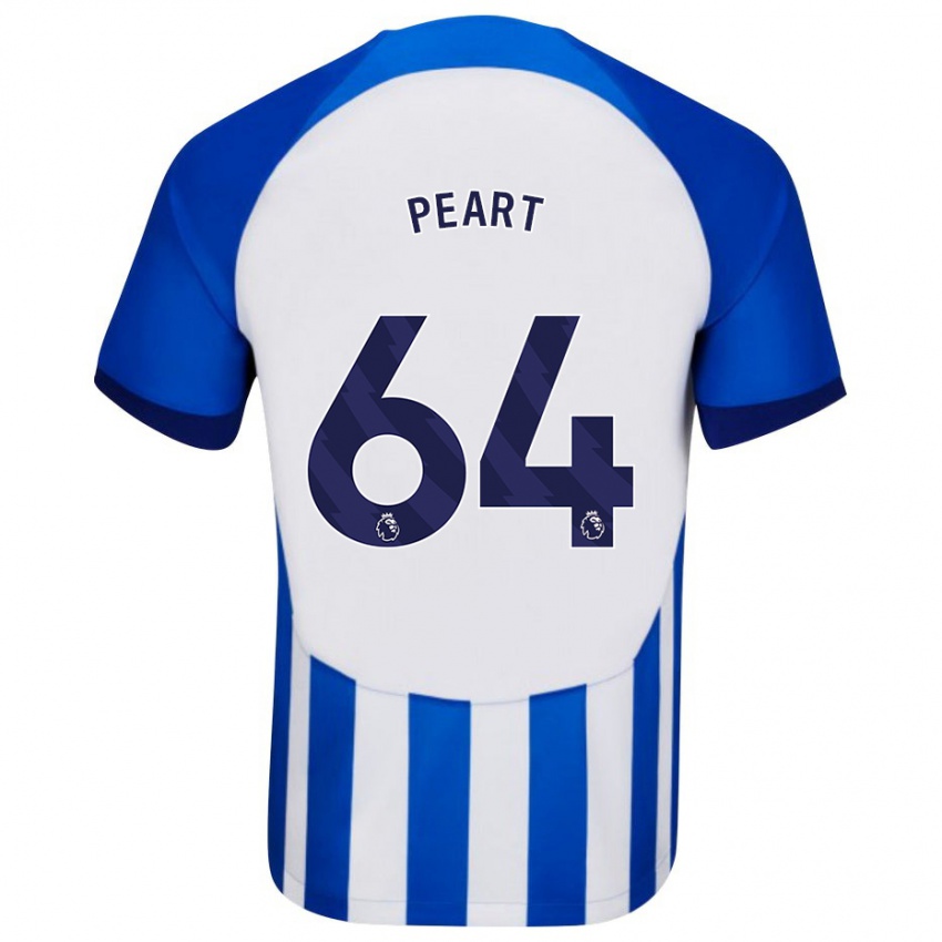 Herren Brody Peart #64 Blau Heimtrikot Trikot 2023/24 T-Shirt Belgien