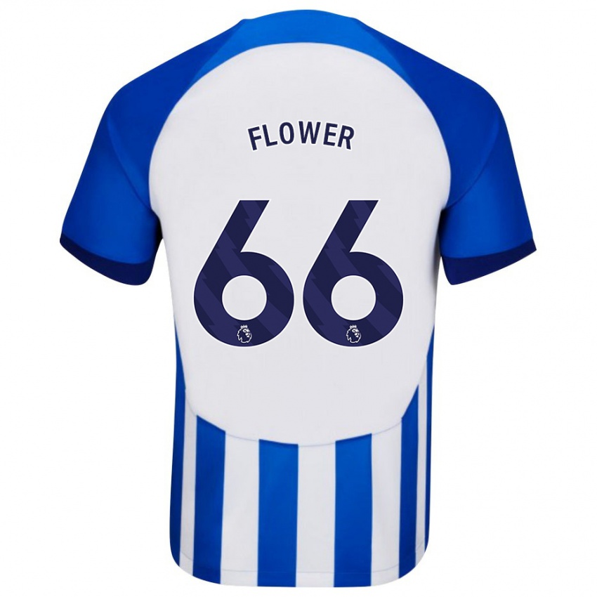 Herren Louis Flower #66 Blau Heimtrikot Trikot 2023/24 T-Shirt Belgien