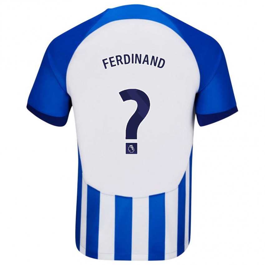 Homme Maillot Lorenz Ferdinand #0 Bleu Tenues Domicile 2023/24 T-Shirt Belgique