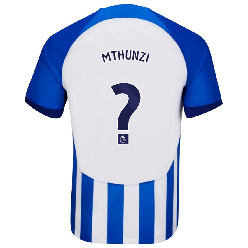 Herren Corbin Mthunzi #0 Blau Heimtrikot Trikot 2023/24 T-Shirt Belgien