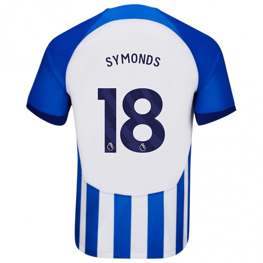 Homme Maillot Maisie Symonds #18 Bleu Tenues Domicile 2023/24 T-Shirt Belgique