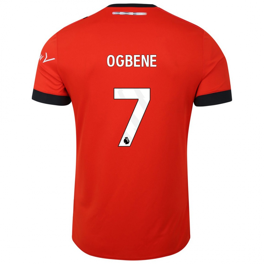 Herren Chiedozie Ogbene #7 Rot Heimtrikot Trikot 2023/24 T-Shirt Belgien