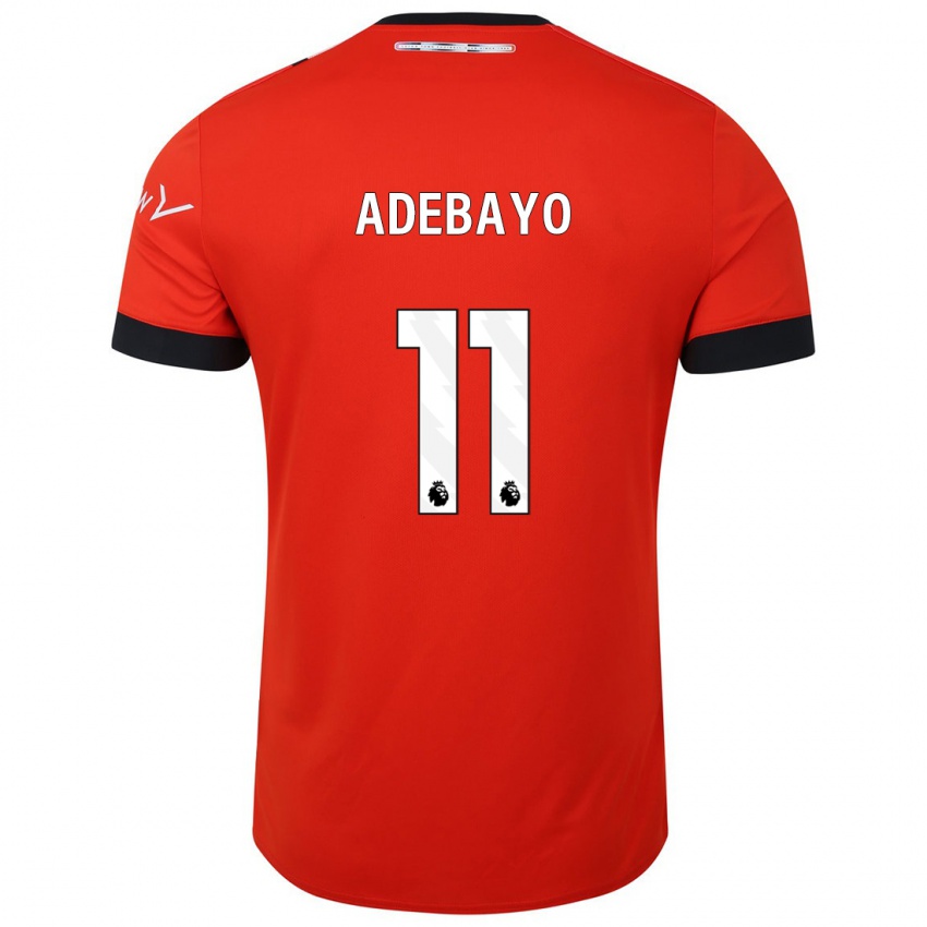 Herren Elijah Adebayo #11 Rot Heimtrikot Trikot 2023/24 T-Shirt Belgien