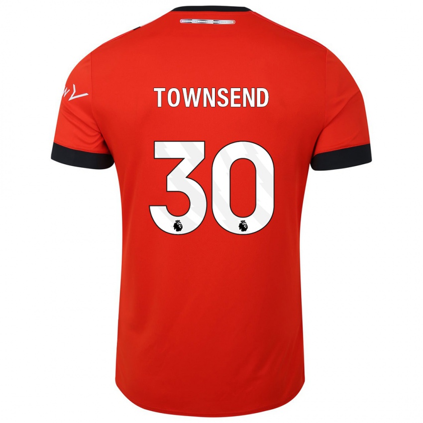 Herren Andros Townsend #30 Rot Heimtrikot Trikot 2023/24 T-Shirt Belgien