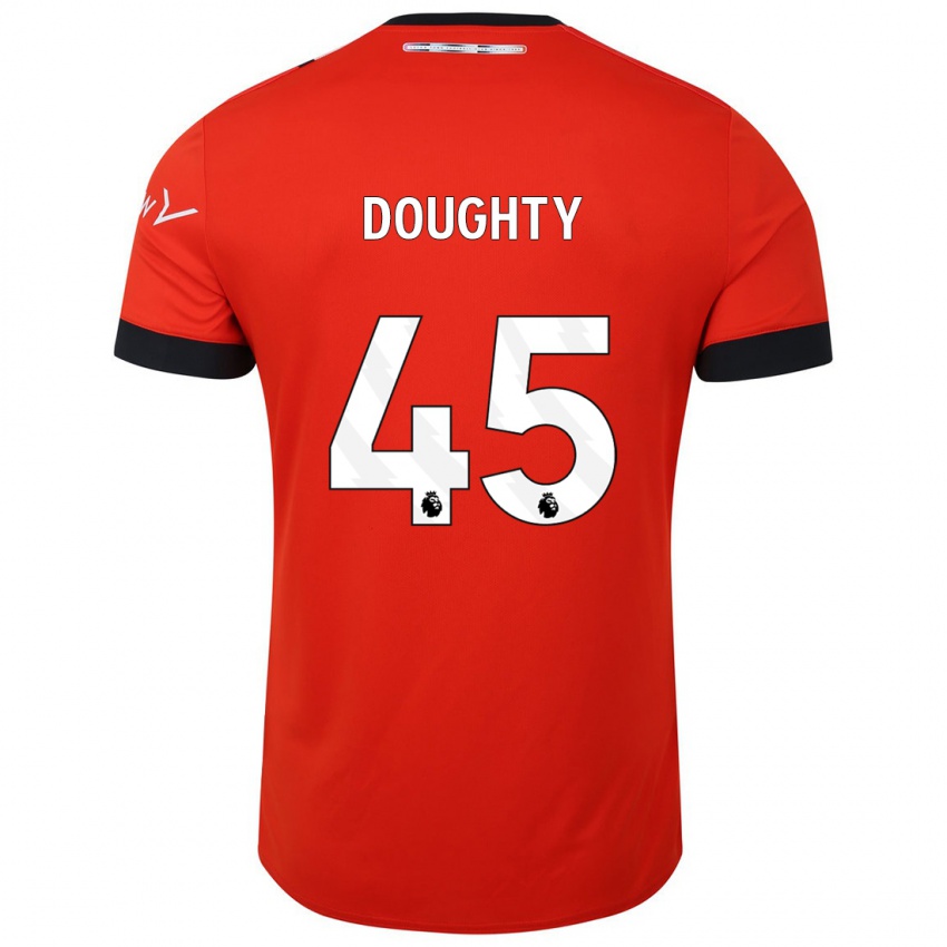 Herren Alfie Doughty #45 Rot Heimtrikot Trikot 2023/24 T-Shirt Belgien