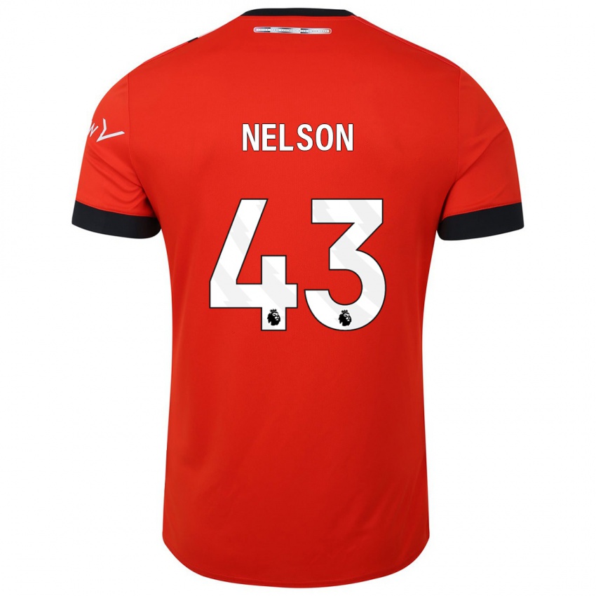 Herren Zack Nelson #43 Rot Heimtrikot Trikot 2023/24 T-Shirt Belgien
