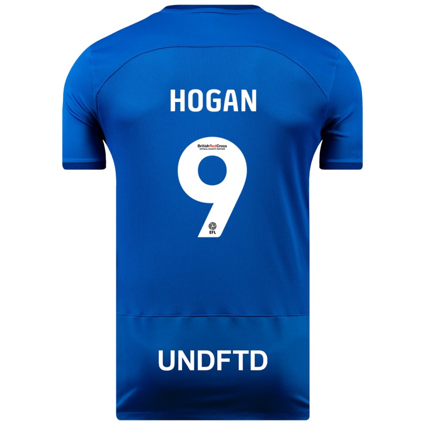 Herren Scott Hogan #9 Blau Heimtrikot Trikot 2023/24 T-Shirt Belgien
