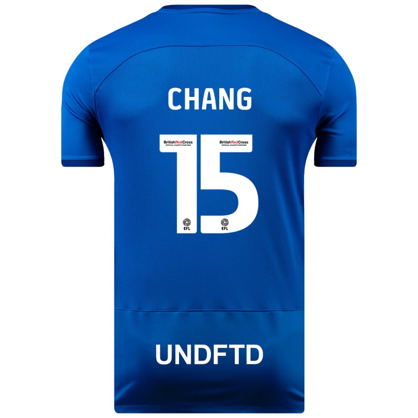Herren Alfie Chang #15 Blau Heimtrikot Trikot 2023/24 T-Shirt Belgien
