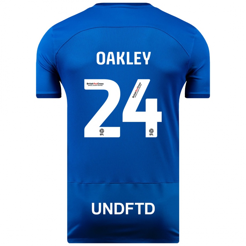 Herren Marcel Oakley #24 Blau Heimtrikot Trikot 2023/24 T-Shirt Belgien