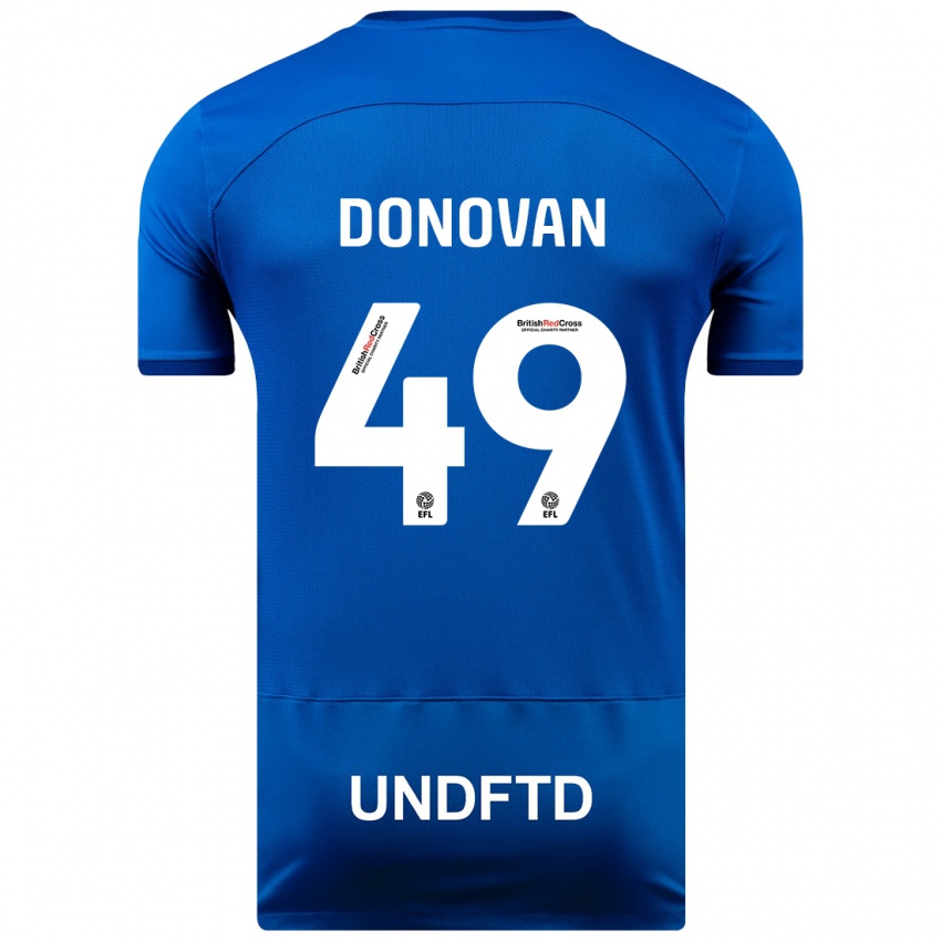 Herren Romelle Donovan #49 Blau Heimtrikot Trikot 2023/24 T-Shirt Belgien